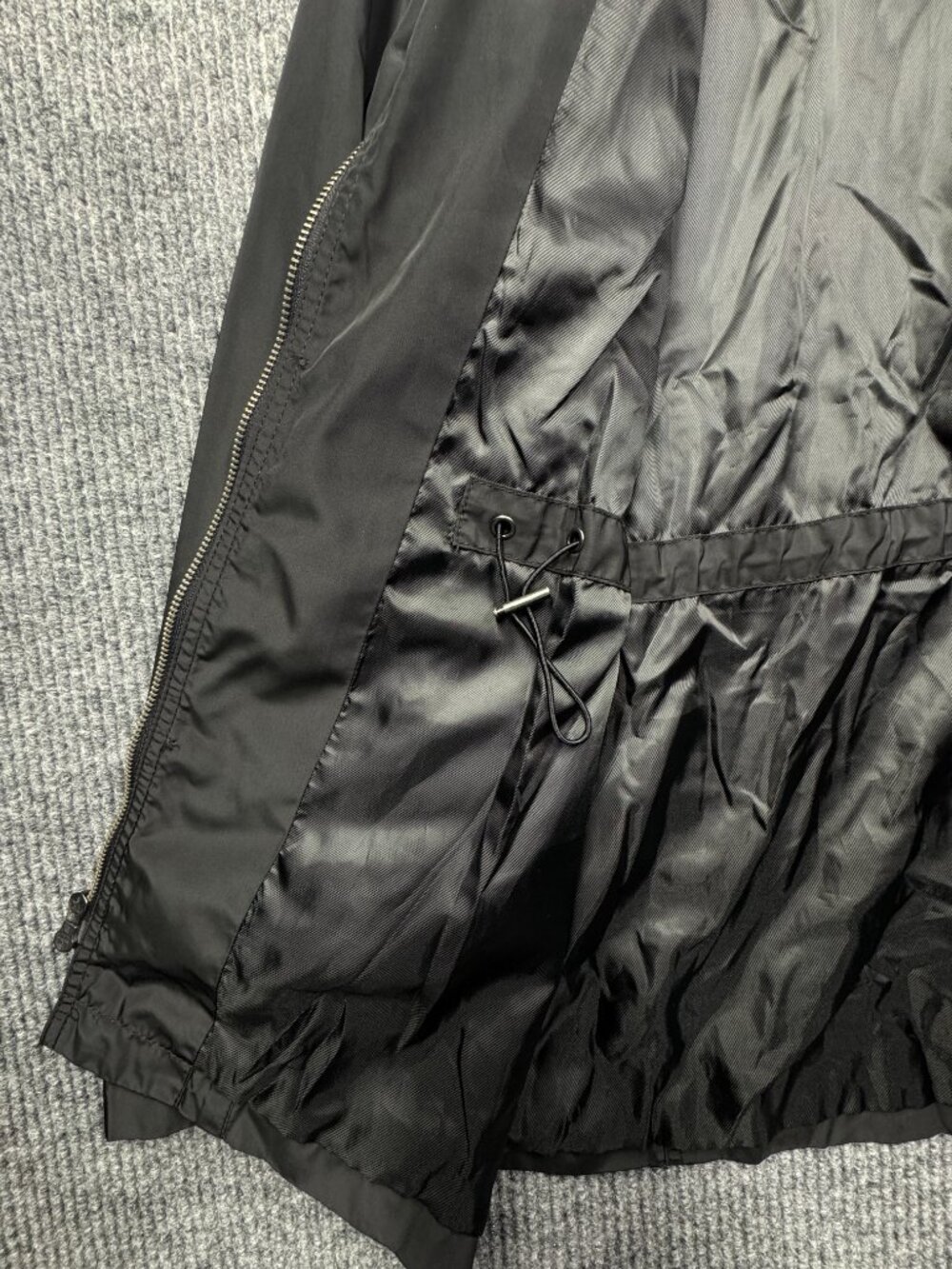 Perry Ellis Men's Size Large Black Lightweight Lined Rain Coat Jacket - Picture 13 of 16